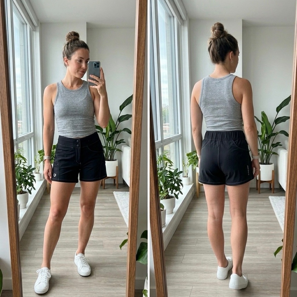 Pearl Izumi Black Shorts Womens Small with Cargo Pockets